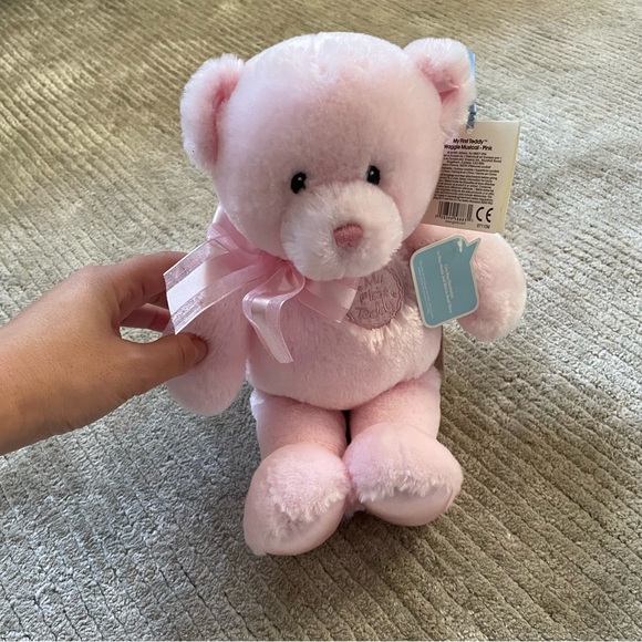 Gund Baby 12" My First Teddy Waggie - Pink - Picture 1 of 9